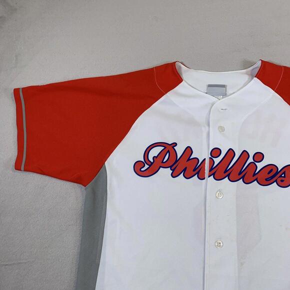 VTG Philadelphia Phillies Jersey Mens Size Medium‎ White Ryan Howard MLB U62 - Picture 4 of 16